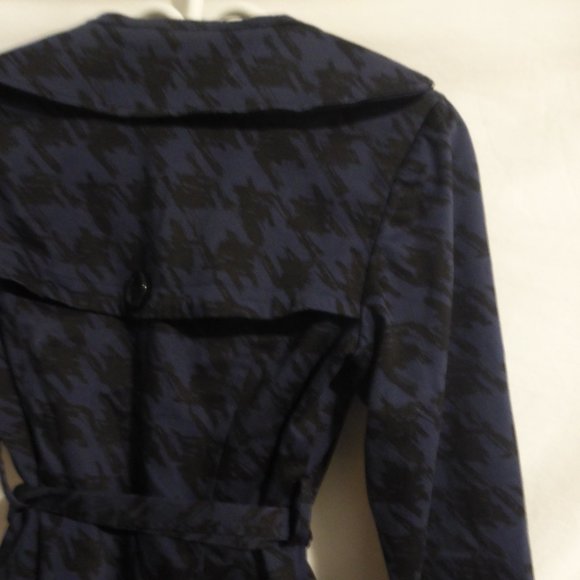 FOREVER 21, small, navy pea coat with black design, GUC - Picture 11 of 14